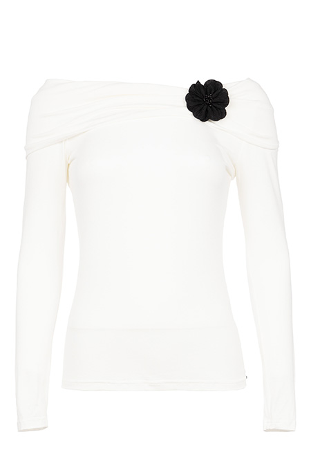 Ženska majica dugih rukava sa spuštenim ramenima Tiffany Production